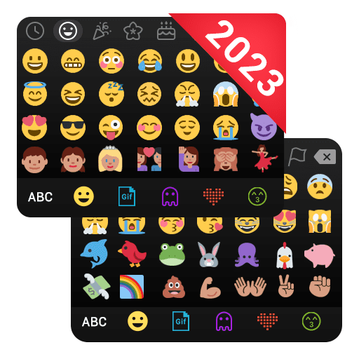 Emoji keyboard-Themes, Fonts